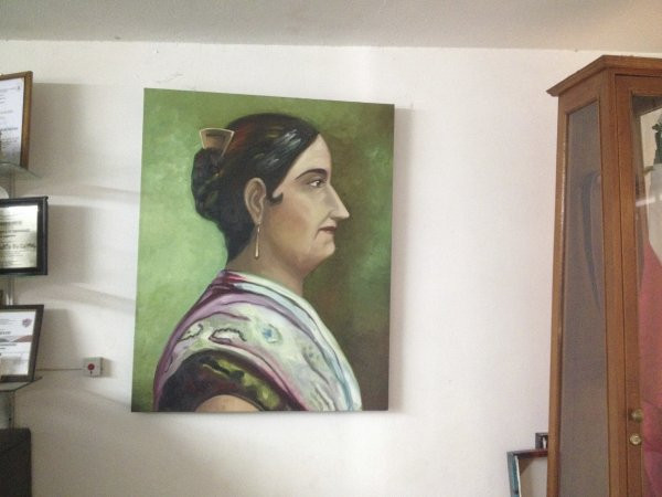 A portriat of Josefa Ortiz De Domingue who the school is named after